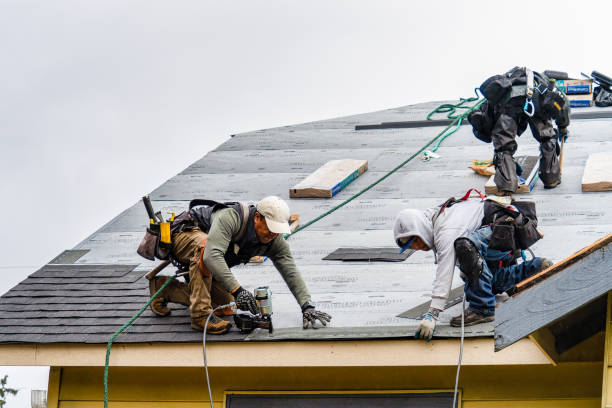 Professional Roof Installation technician working in Rockland, ID
